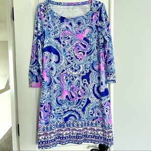 Lilly Pulitzer UPF50 Sophie Dress Legga Sea, Size L